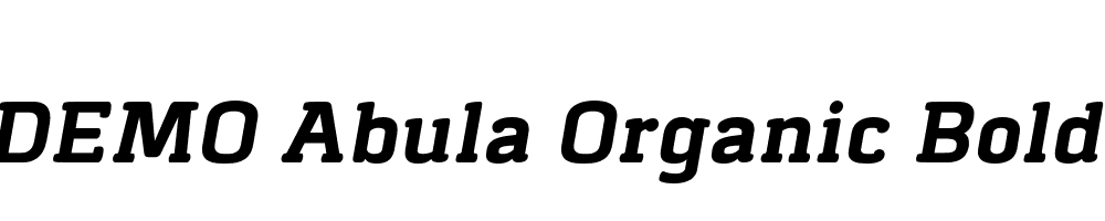 FSP DEMO Abula Organic Bold Italic