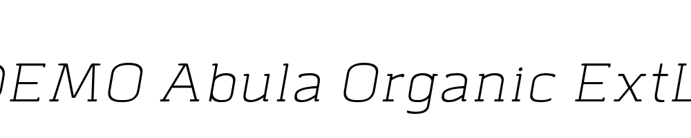 FSP DEMO Abula Organic ExtLt Italic