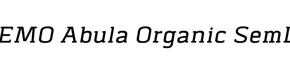 FSP DEMO Abula Organic SemLt Italic