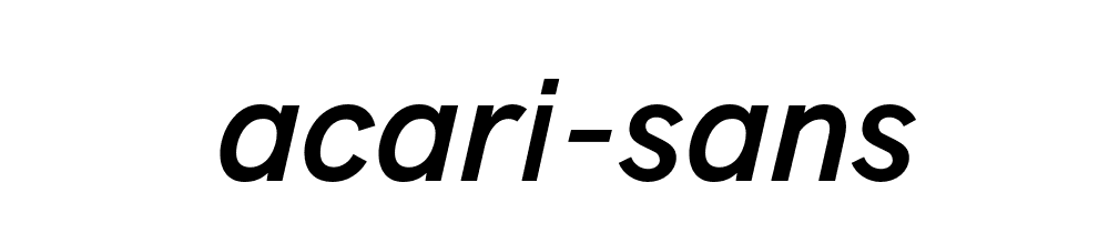 Acari Sans