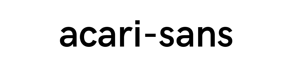 Acari Sans