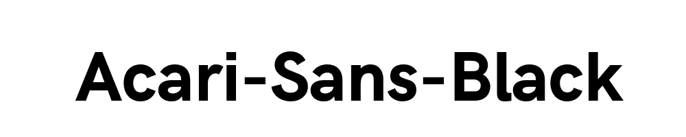 Acari-Sans-Black