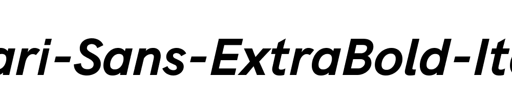 Acari-Sans-ExtraBold-Italic