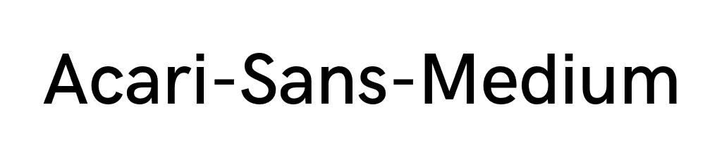 Acari-Sans-Medium