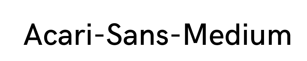 Acari-Sans-Medium