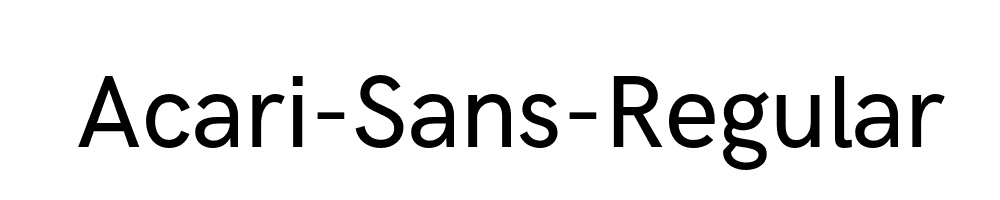 Acari-Sans-Regular