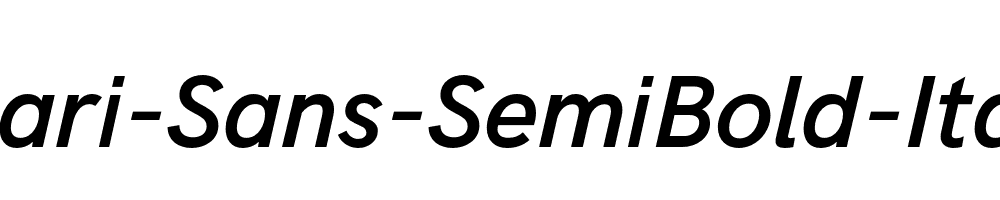 Acari-Sans-SemiBold-Italic