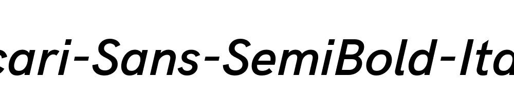 Acari-Sans-SemiBold-Italic