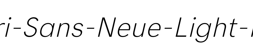 Acari-Sans-Neue-Light-Italic