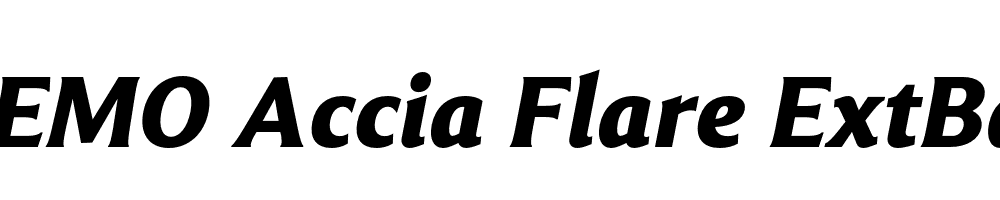 FSP DEMO Accia Flare ExtBd Italic