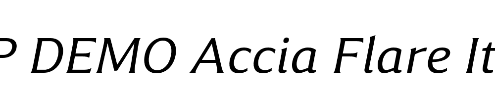 FSP DEMO Accia Flare Italic