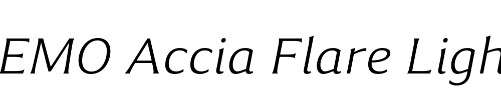 FSP DEMO Accia Flare Light Italic