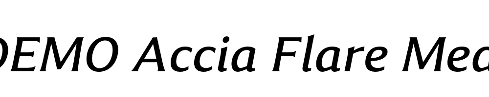 FSP DEMO Accia Flare Med Italic