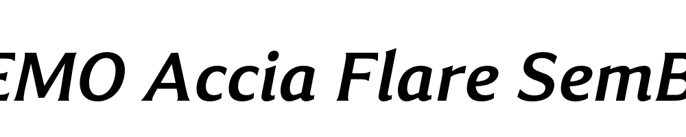 FSP DEMO Accia Flare SemBd Italic