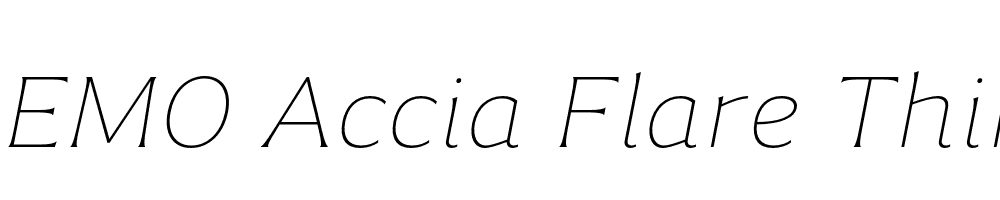 FSP DEMO Accia Flare Thin Italic