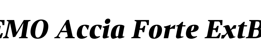 FSP DEMO Accia Forte ExtBd Italic