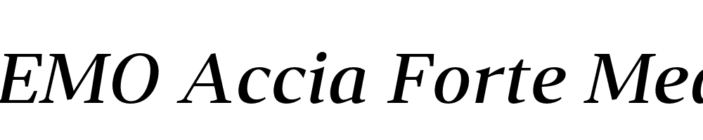 FSP DEMO Accia Forte Med Italic