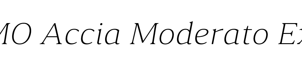 FSP DEMO Accia Moderato ExtLt Italic