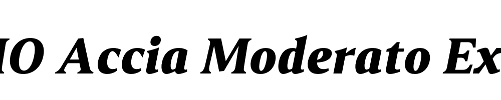 FSP DEMO Accia Moderato ExtBd Italic