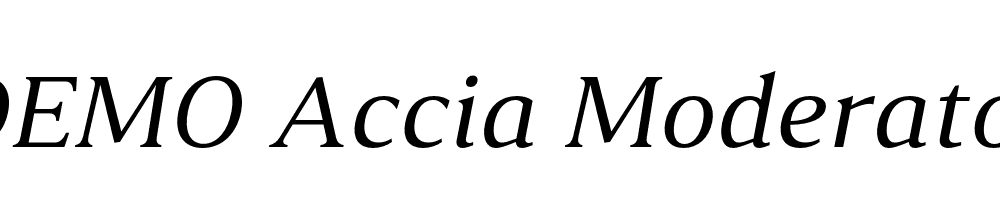 FSP DEMO Accia Moderato Italic