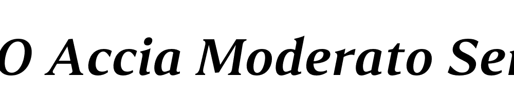 FSP DEMO Accia Moderato SemBd Italic