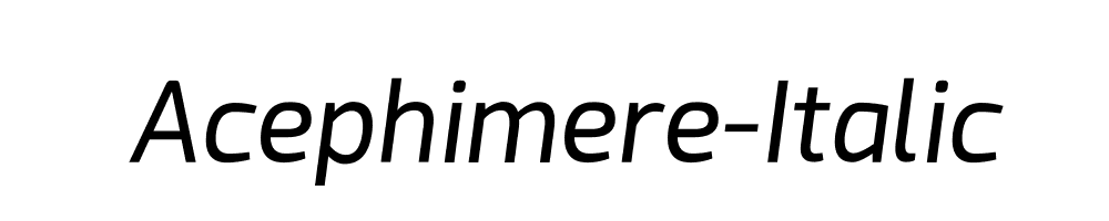 Acephimere-Italic