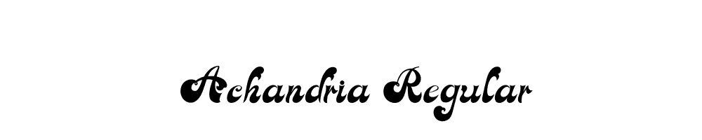 Achandria-Regular