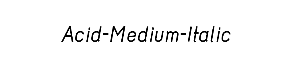 Acid-Medium-Italic