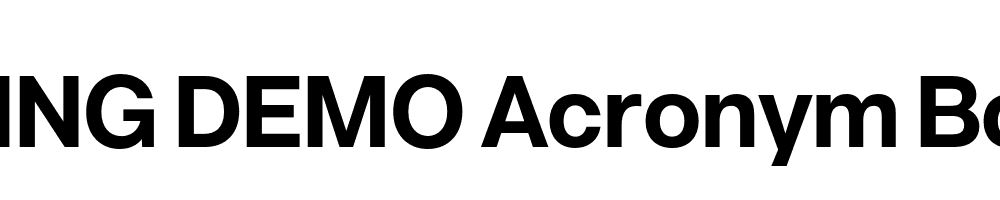  DEMO Acronym Bold Regular