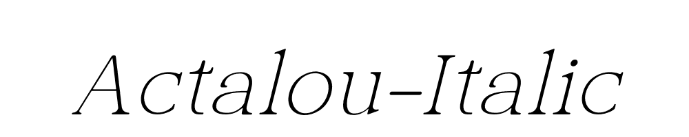 Actalou-Italic