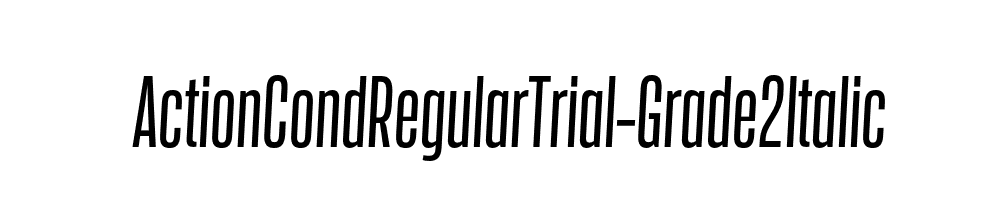 ActionCondRegularTrial-Grade2Italic