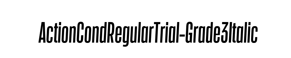 ActionCondRegularTrial-Grade3Italic