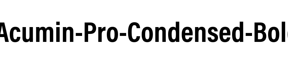 Acumin-Pro-Condensed-Bold