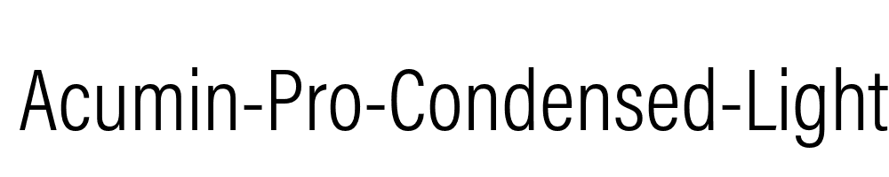 Acumin-Pro-Condensed-Light