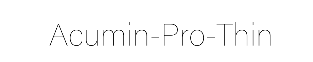 Acumin-Pro-Thin