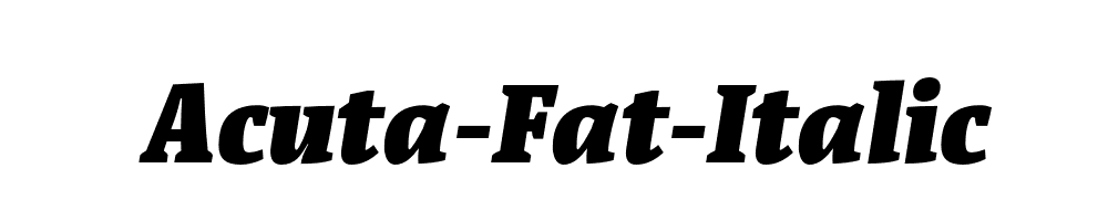 Acuta-Fat-Italic