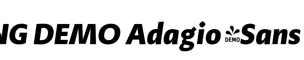  DEMO Adagio_Sans Black Italic