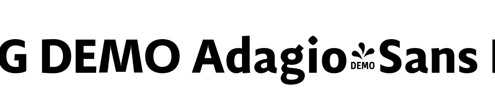  DEMO Adagio_Sans Bold Regular