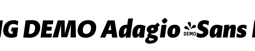  DEMO Adagio_Sans Heavy Italic