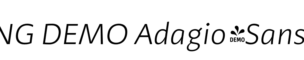  DEMO Adagio_Sans Light Italic