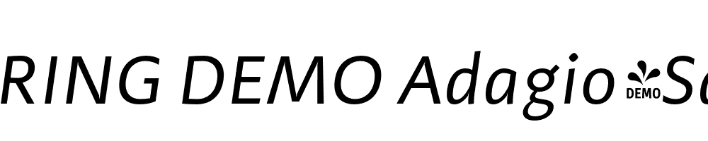  DEMO Adagio_Sans Italic