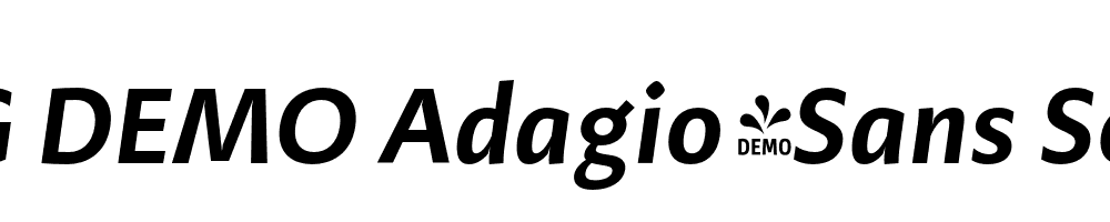  DEMO Adagio_Sans SemiBold Italic