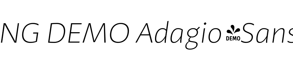  DEMO Adagio_Sans Thin Italic