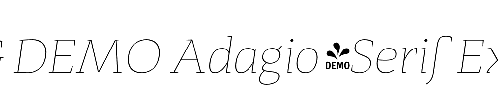  DEMO Adagio_Serif ExtraLight Italic