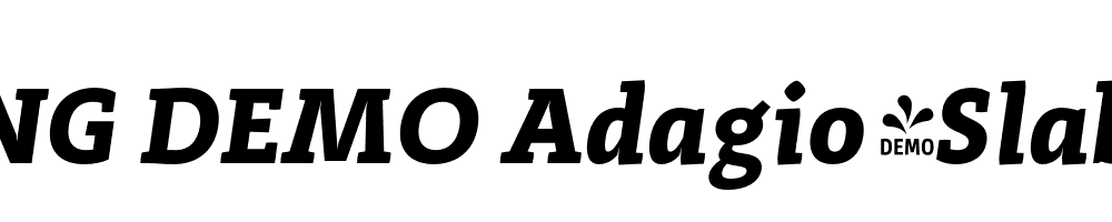  DEMO Adagio_Slab Bold Italic