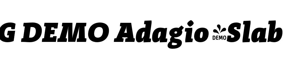  DEMO Adagio_Slab Heavy Italic