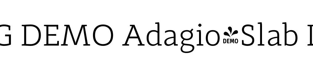  DEMO Adagio_Slab Light Regular