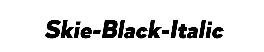 Skie-Black-Italic