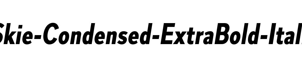 Skie-Condensed-ExtraBold-Italic