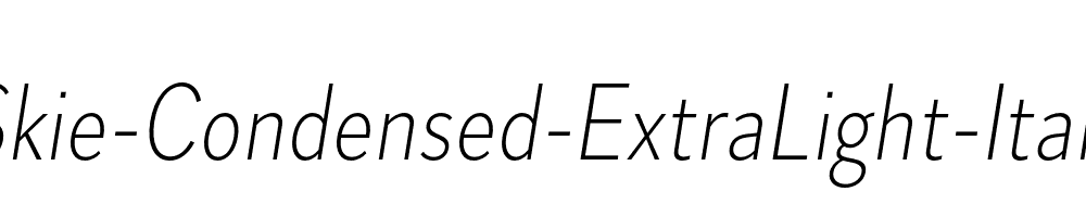 Skie-Condensed-ExtraLight-Italic